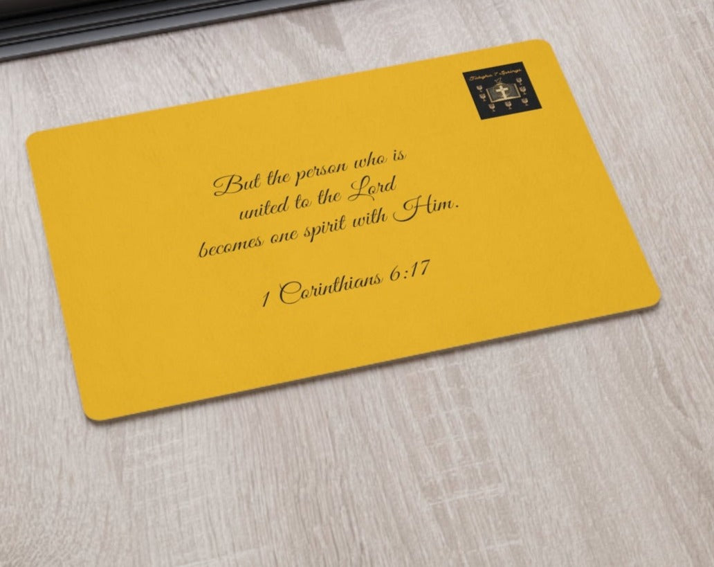 Altar Prayer Mat - But the person who is united to the Lord becomes one spirit with Him (1 Corinthians 6:17)